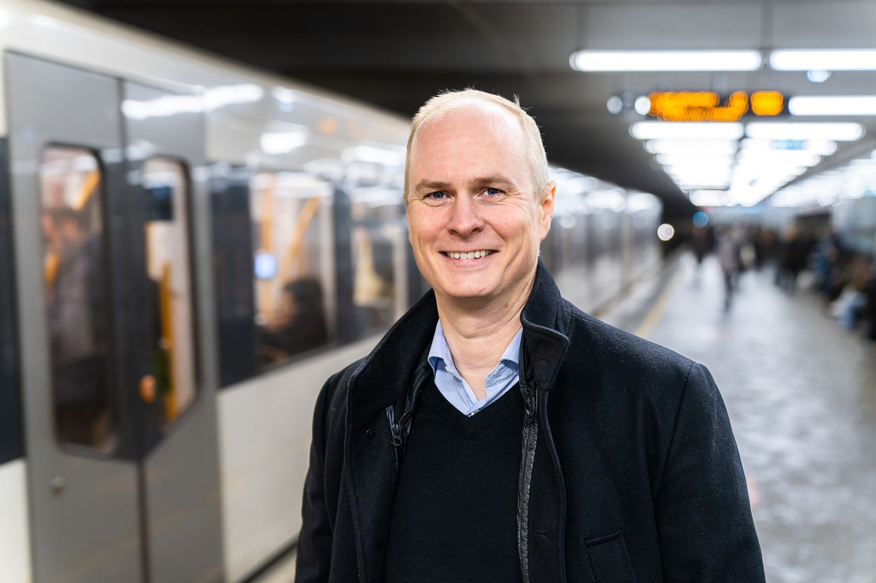Christian Skaug skal lede Sporveiens store T-banesatsing. Han tiltrer stillingen som konserndirektør i Sporveien T-banen senest 1. juli. FOTO: Christian Loennechen/Sporveien