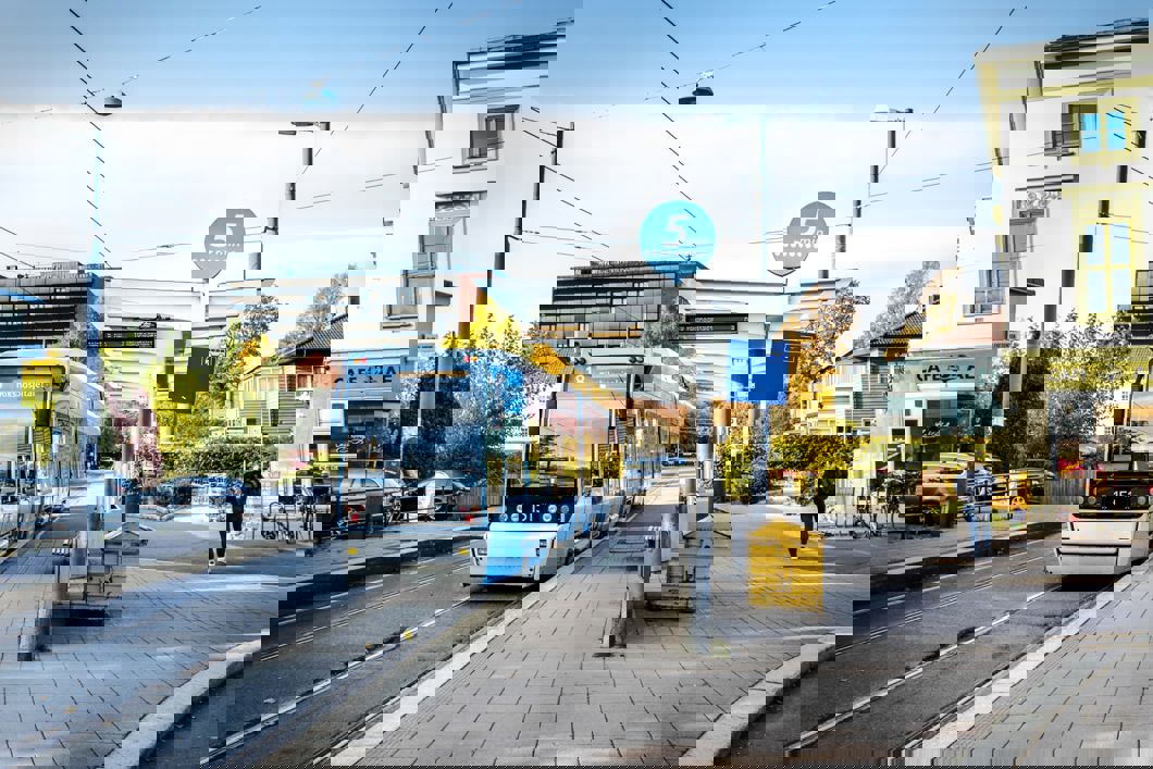 Noe av Sporveiens arbeid vil foregå på og ved John Colletts plass (foto: Sporveien).